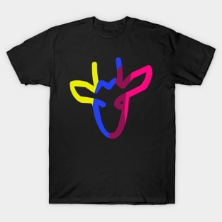 Colorful Deer Silhouette T-Shirt